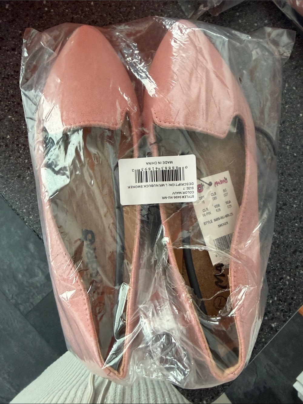 Women's Pointed Toe Flats in Mauve